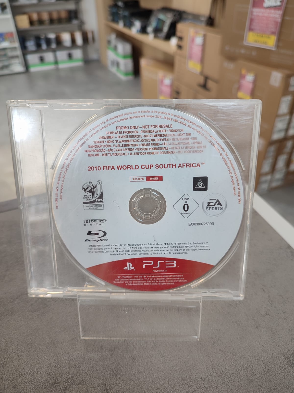 VIDEOGAME-USATO-PS3-2010-FIFA-WORLD-CUP-SOUTH-AFRICA-PROMOTIONAL-COPY